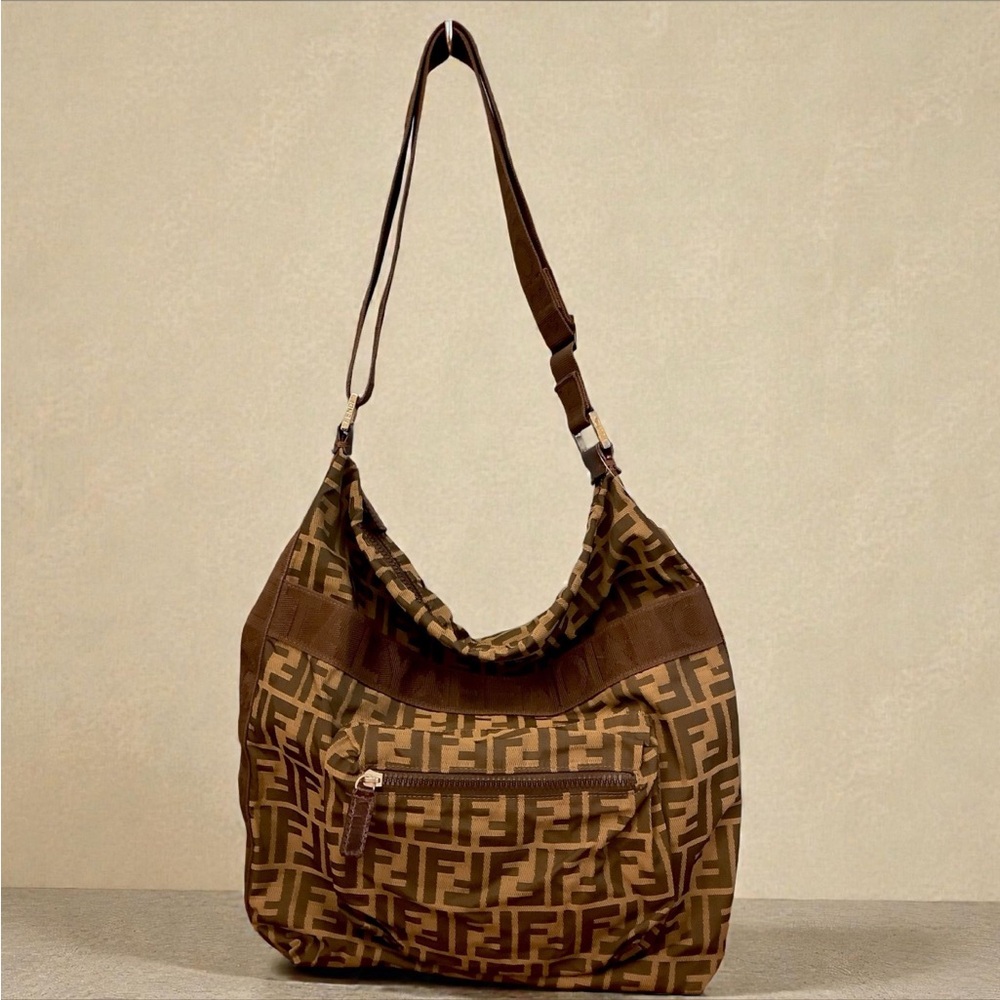 Fendi Brown Monogram Shoulder Bag